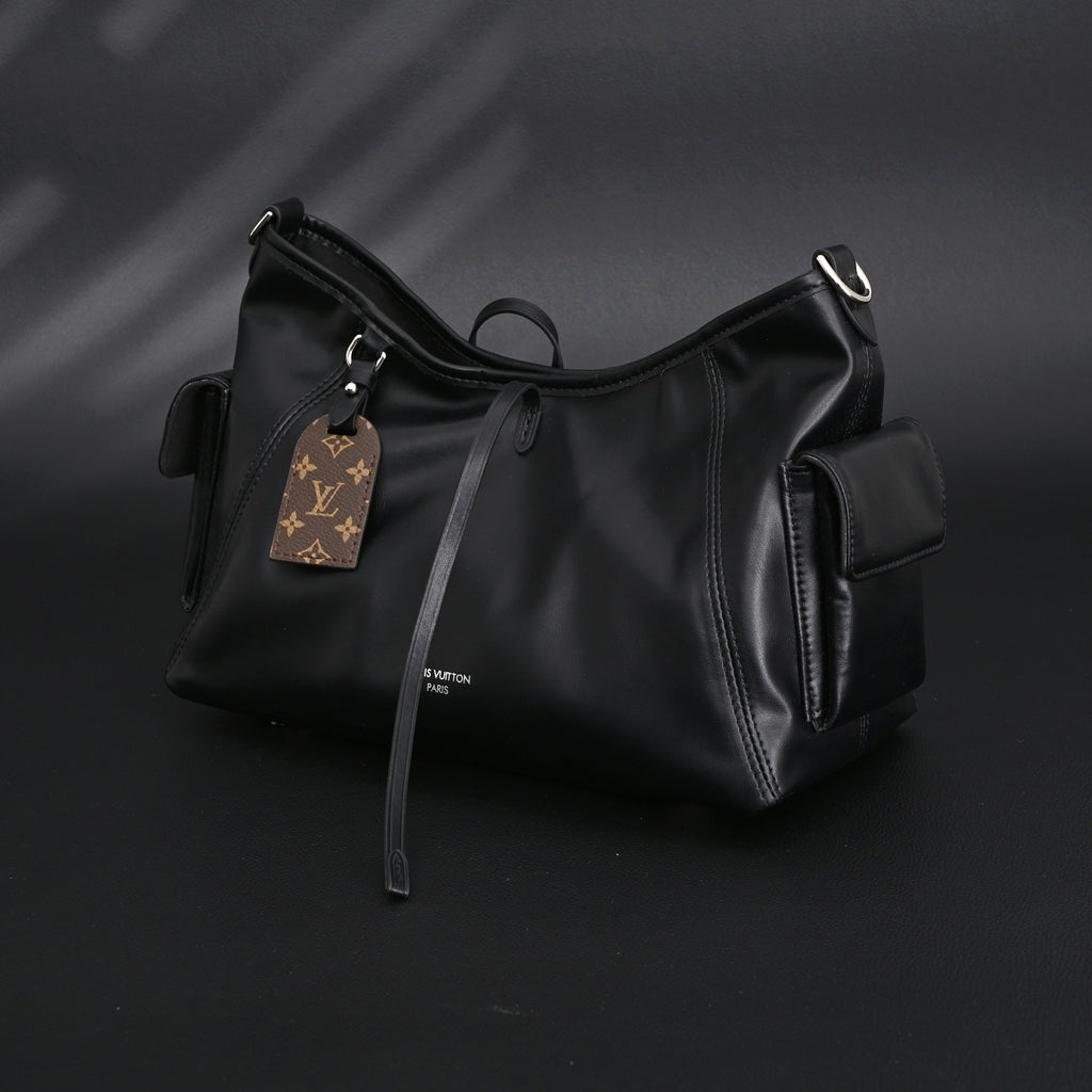 Louis Vuitton Montaigne Black Mahina Leather Shoulder Bag product image 9, provided for visual reference and product detail