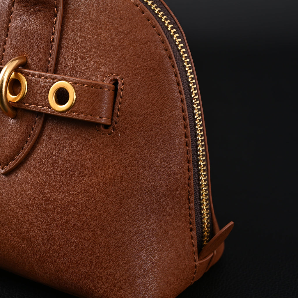 Gucci Horsebit 1955 Brown Leather Top Handle Bag - Classic Brown with Rich Texture product image 11, provided for visual