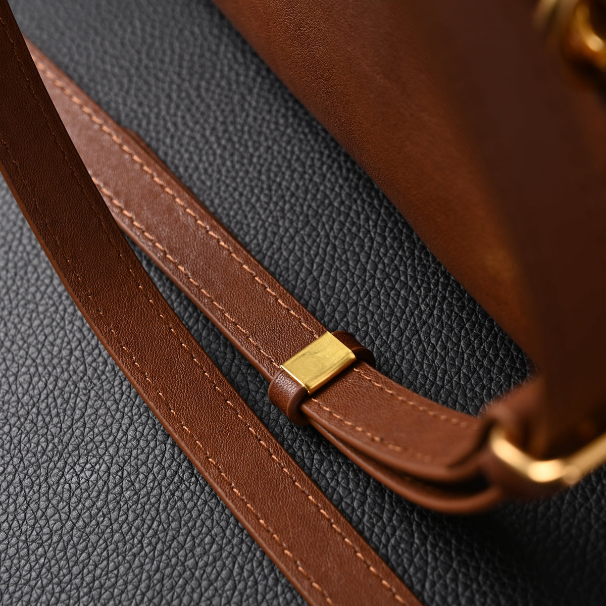 Gucci Horsebit 1955 Brown Leather Top Handle Bag - Classic Brown with Rich Texture product image 13, provided for visual
