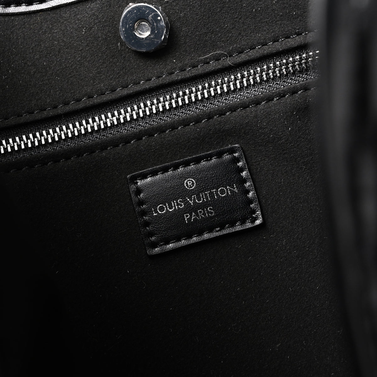 Louis Vuitton Montaigne Black Mahina Leather Shoulder Bag product image 6, provided for visual reference and product detail