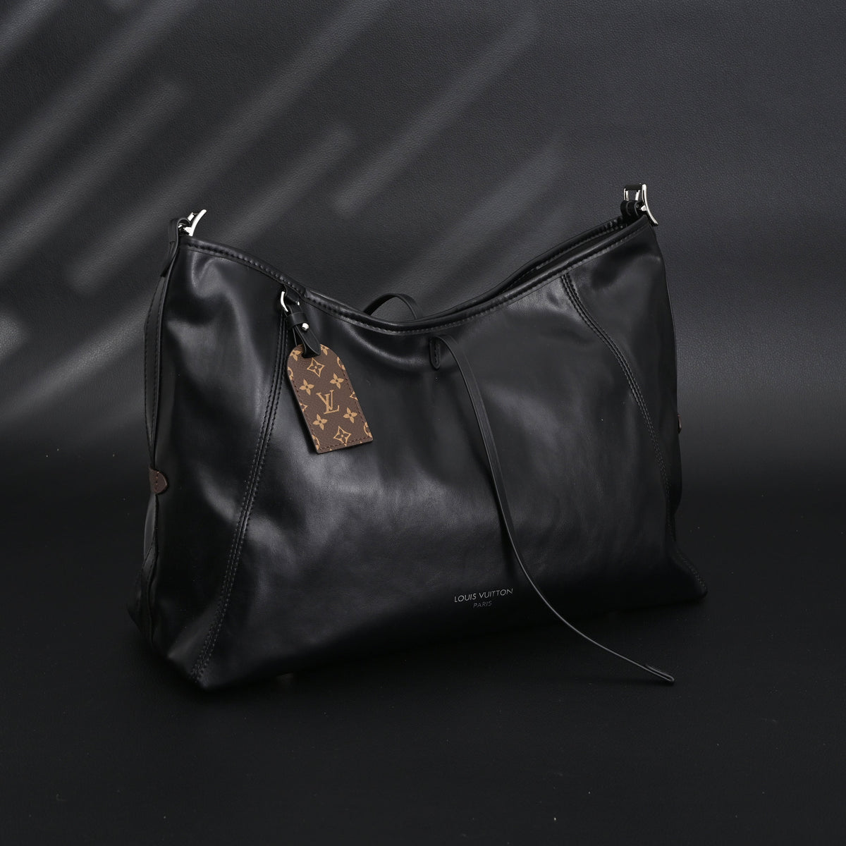 Louis Vuitton Black Mahina Leather Hobo Shoulder Bag product image 3, provided for visual reference and product detail review