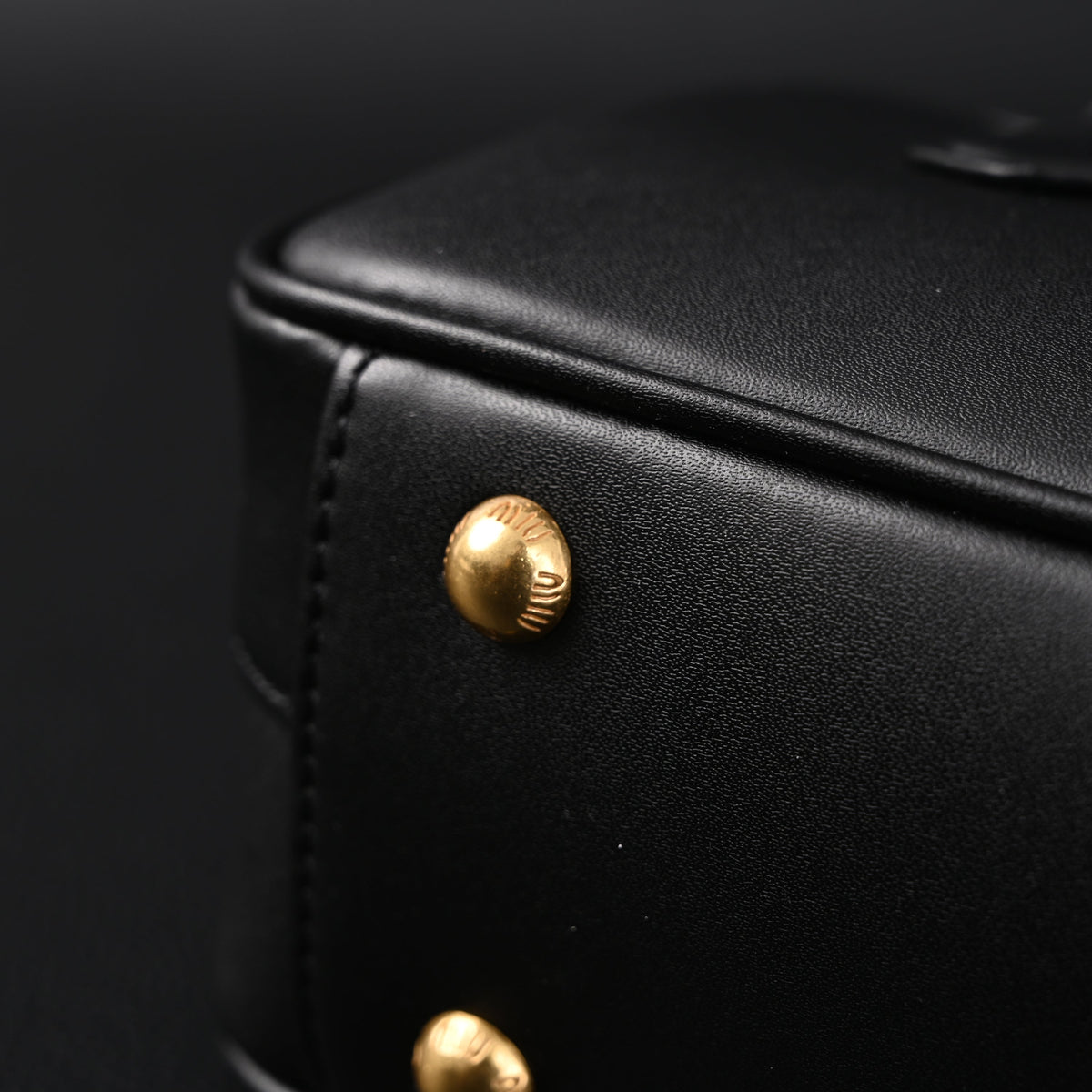 Miu Miu Leather Top Handle Satchel – Classic Black Satchel Bag product image 16, provided for visual reference and product