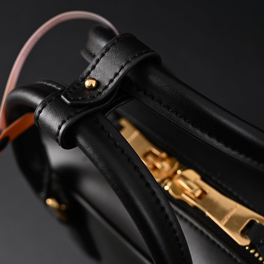 Miu Miu Leather Top Handle Satchel – Classic Black Satchel Bag product image 18, provided for visual reference and product