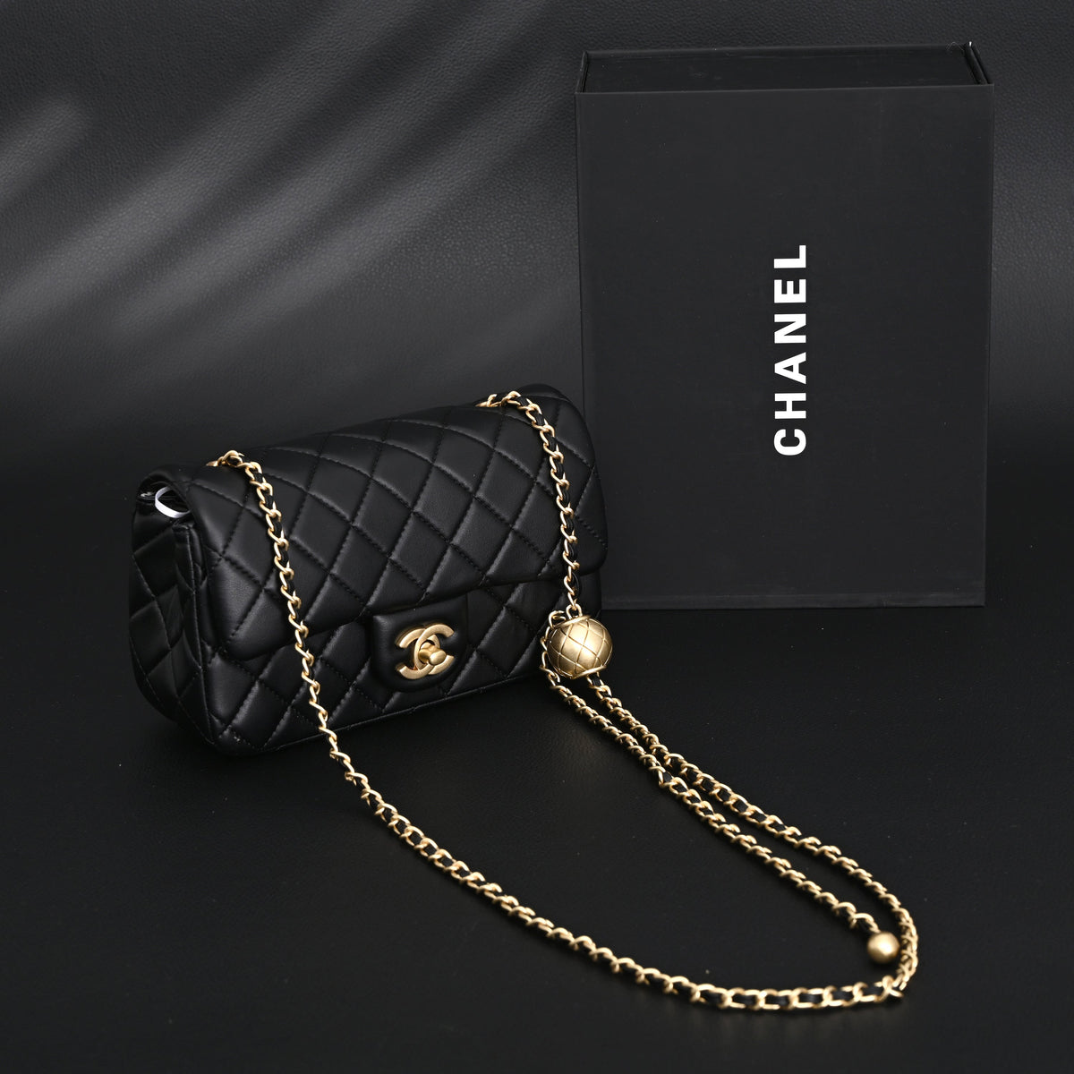 Chanel Classic Flap Mini Bag – Black Quilted Lambskin with Gold-Tone Hardware product image 1, provided for visual reference