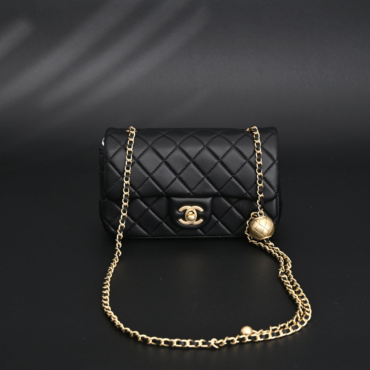 Chanel Classic Flap Mini Bag – Black Quilted Lambskin with Gold-Tone Hardware product image 16, provided for visual