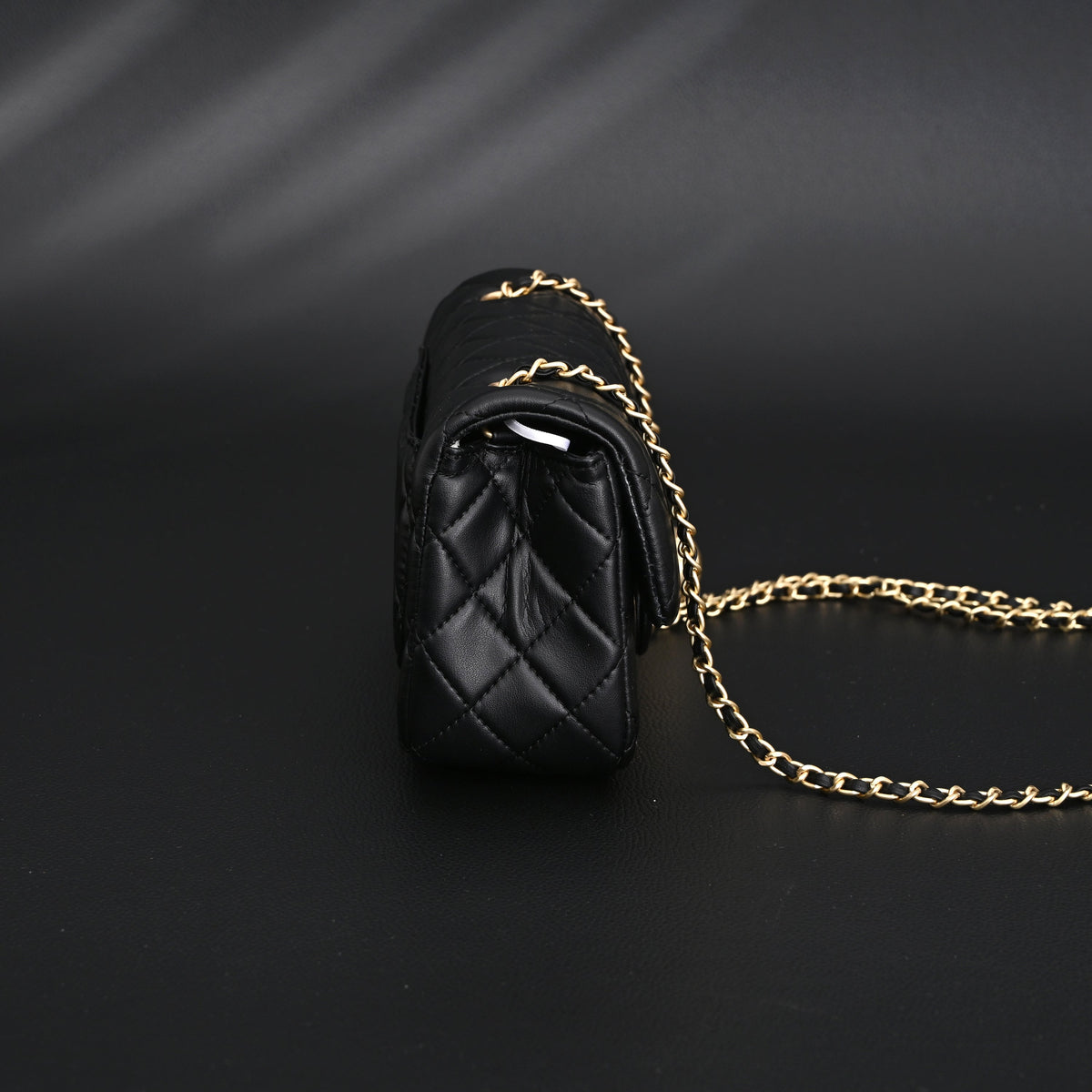 Chanel Classic Flap Mini Bag – Black Quilted Lambskin with Gold-Tone Hardware product image 2, provided for visual reference