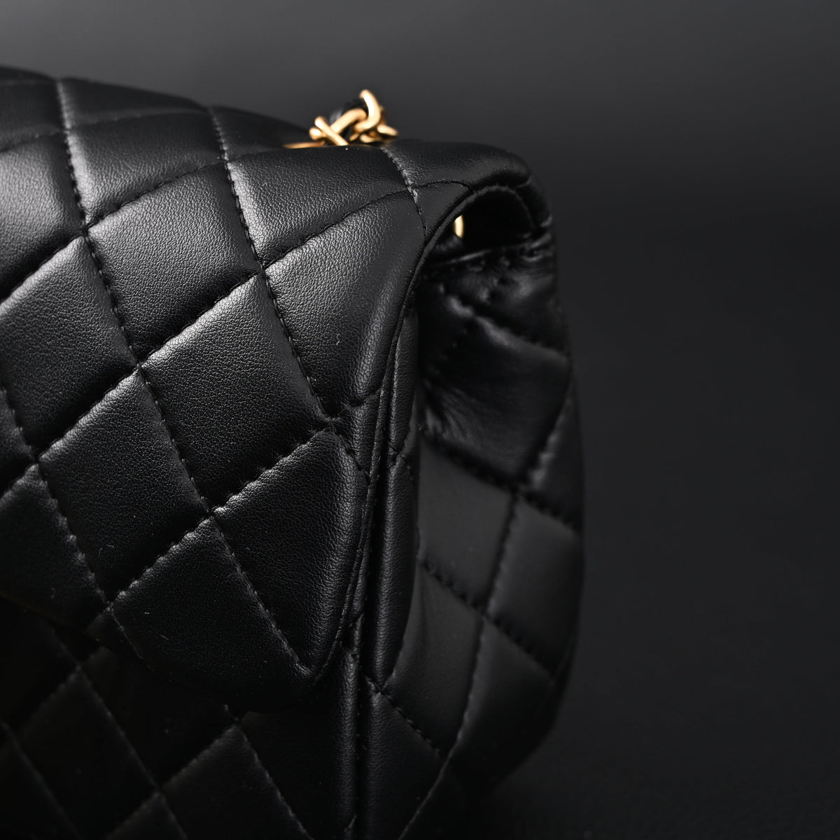 Chanel Classic Flap Mini Bag – Black Quilted Lambskin with Gold-Tone Hardware product image 8, provided for visual reference