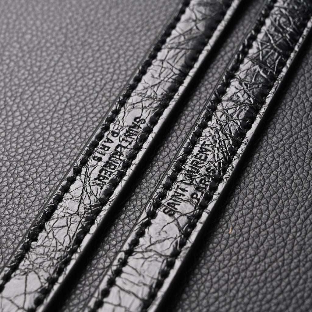 Saint Laurent Niki Medium Black Crinkled Leather Shoulder Bag product image 14, provided for visual reference and product