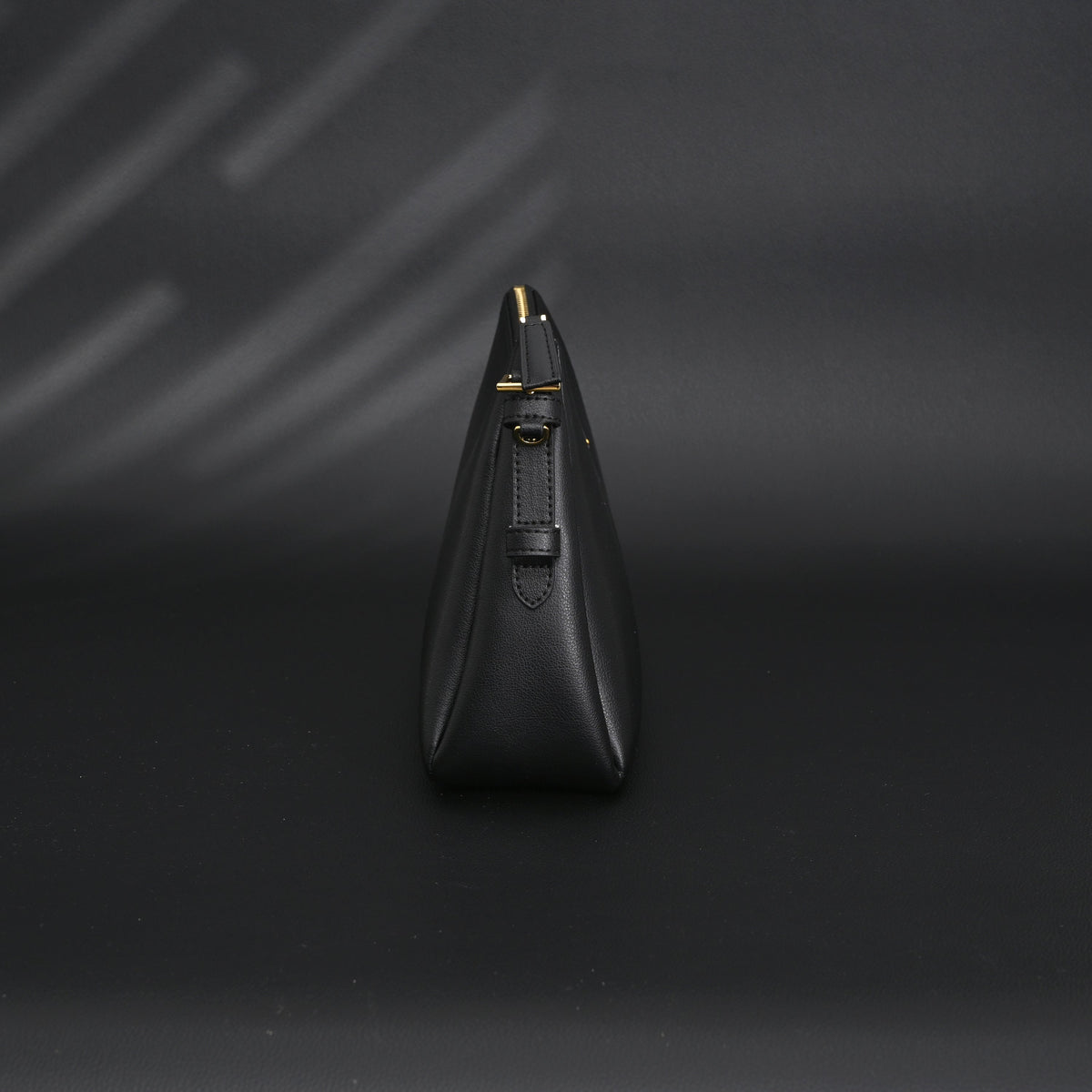 Prada Cleo Black Brushed Leather Shoulder Bag product image 5, provided for visual reference and product detail review