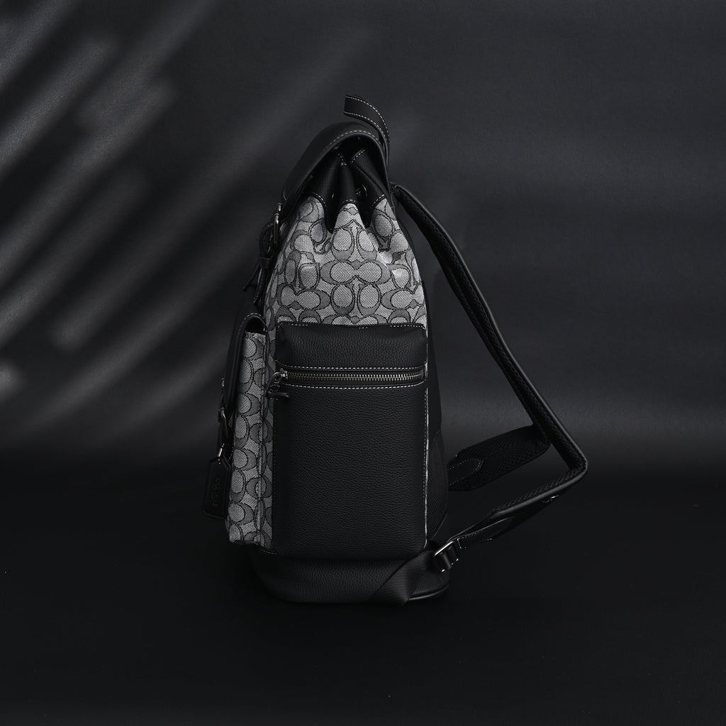 Coach Ch Sprint Backpack – Signature Canvas & Leather - Black / Grey Monogram product image 11, provided for visual