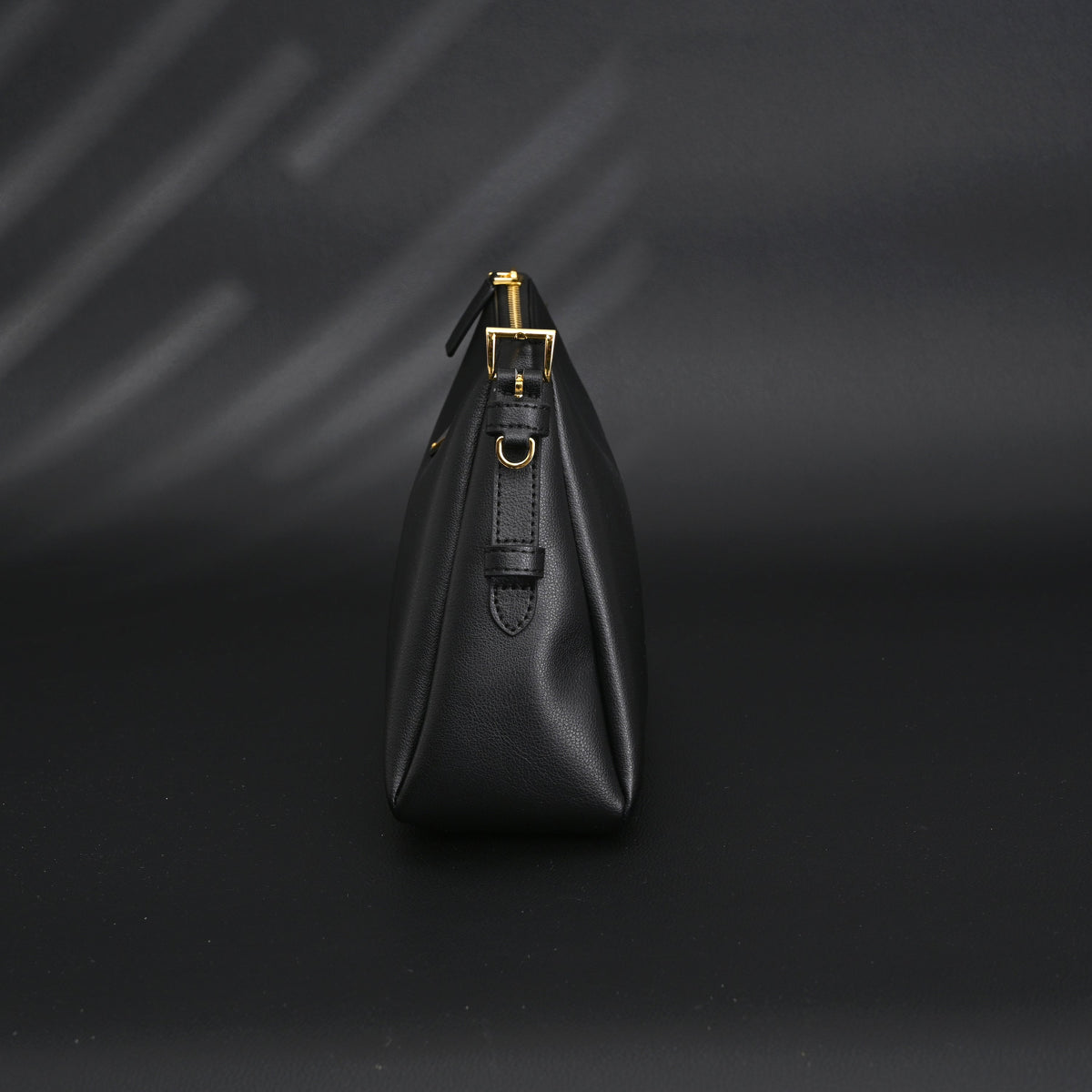 Prada Cleo Black Brushed Leather Shoulder Bag product image 6, provided for visual reference and product detail review