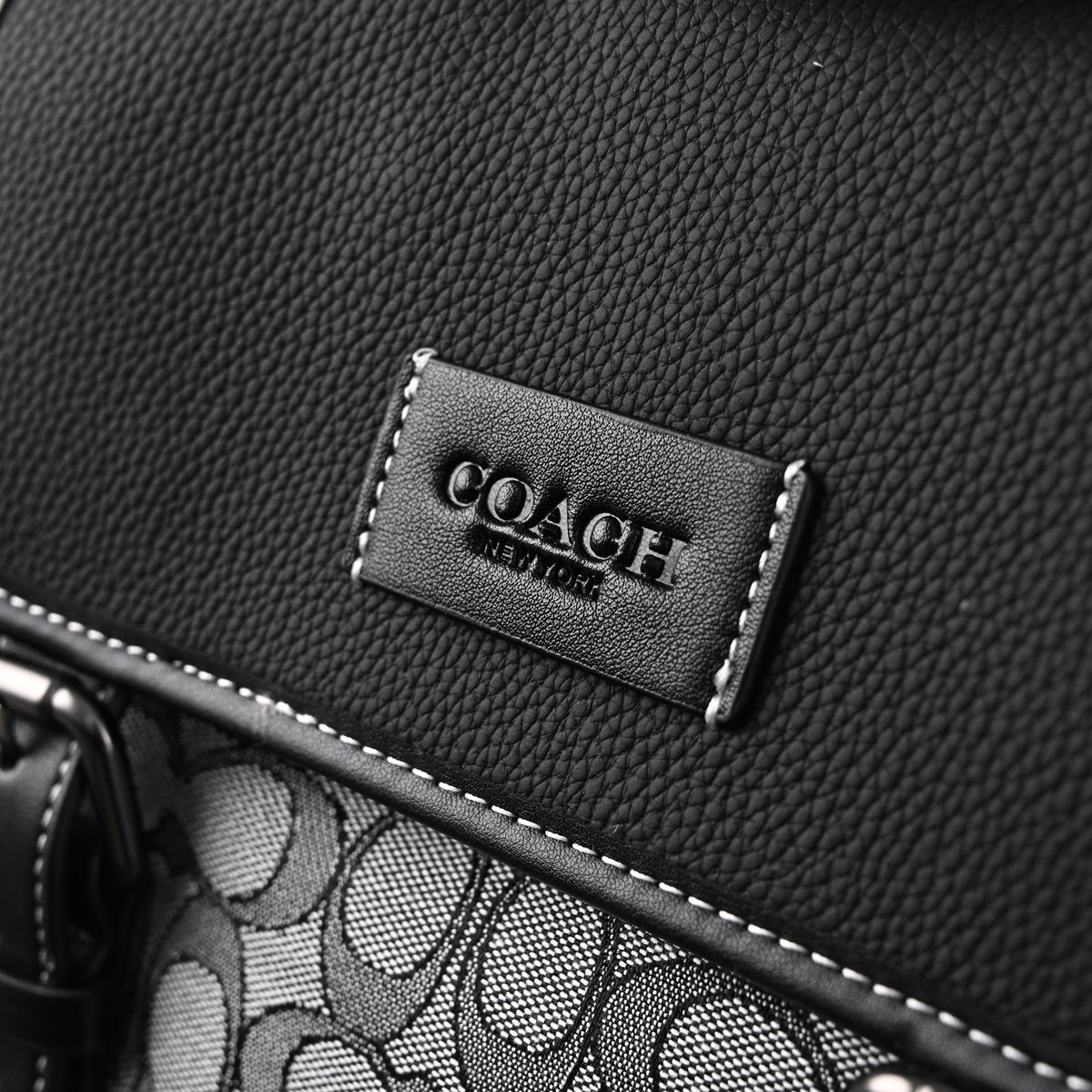 Coach Ch Sprint Backpack – Signature Canvas & Leather - Black / Grey Monogram product image 14, provided for visual