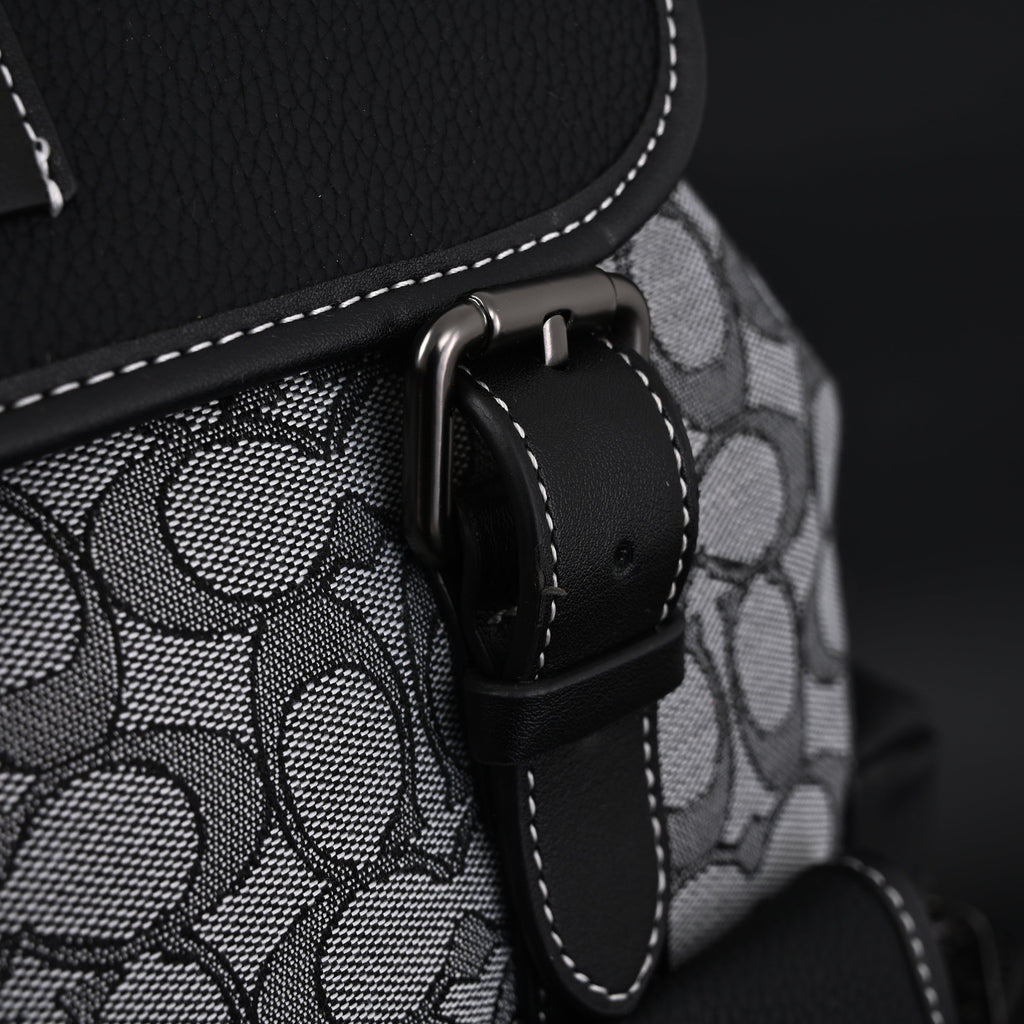 Coach Ch Sprint Backpack – Signature Canvas & Leather - Black / Grey Monogram product image 16, provided for visual
