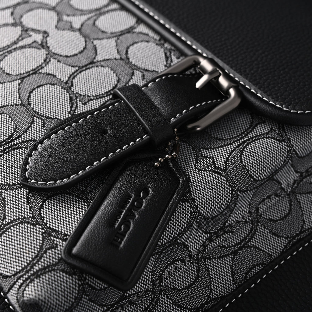 Coach Ch Sprint Backpack – Signature Canvas & Leather - Black / Grey Monogram product image 17, provided for visual