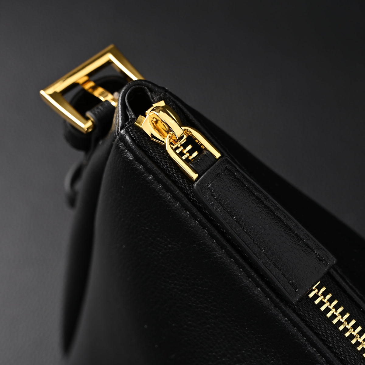 Prada Cleo Black Brushed Leather Shoulder Bag product image 17, provided for visual reference and product detail review