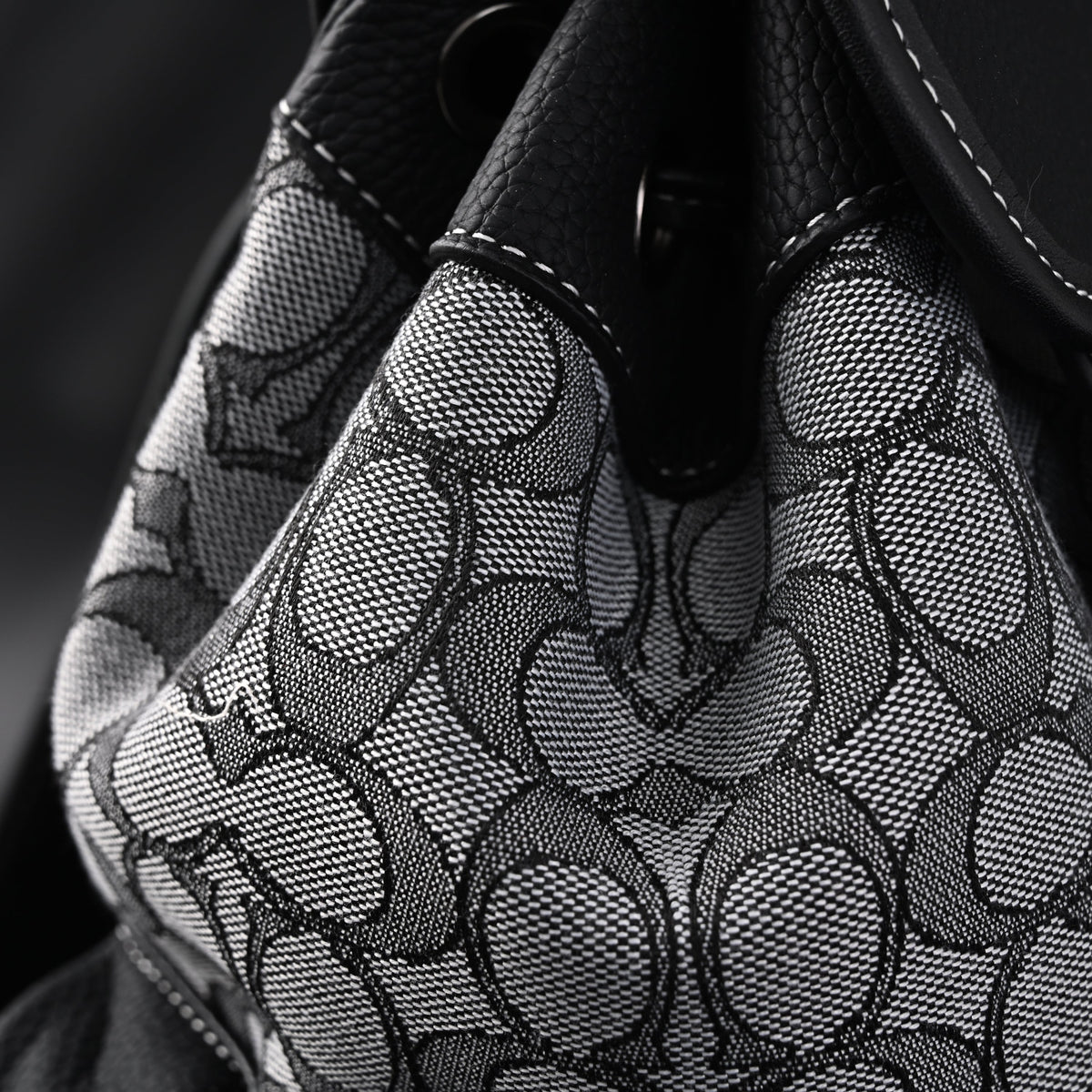 Coach Ch Sprint Backpack – Signature Canvas & Leather - Black / Grey Monogram product image 19, provided for visual