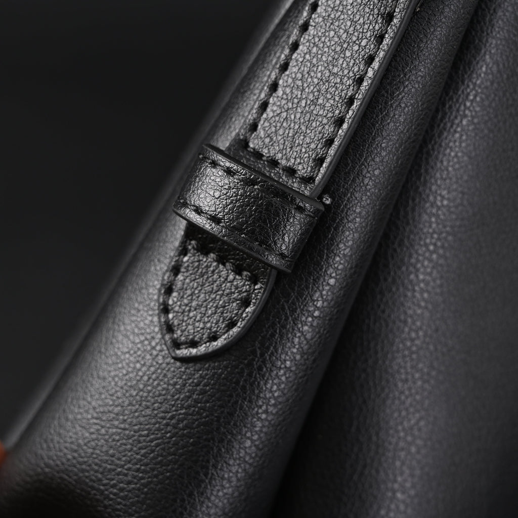 Prada Cleo Black Brushed Leather Shoulder Bag product image 9, provided for visual reference and product detail review