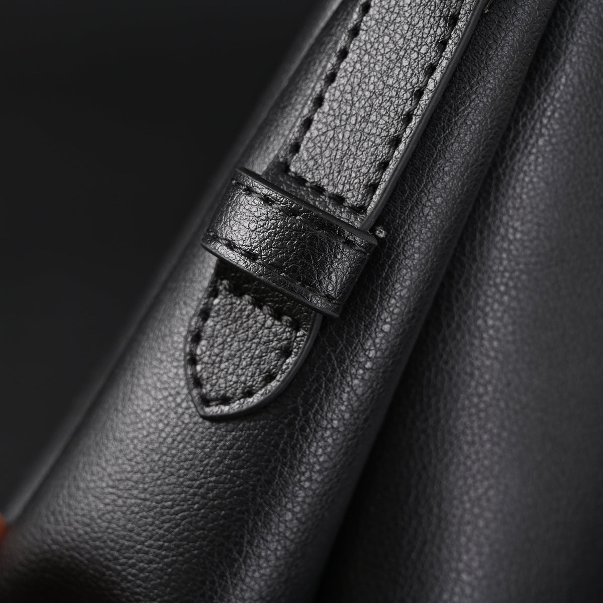Prada Cleo Black Brushed Leather Shoulder Bag product image 9, provided for visual reference and product detail review