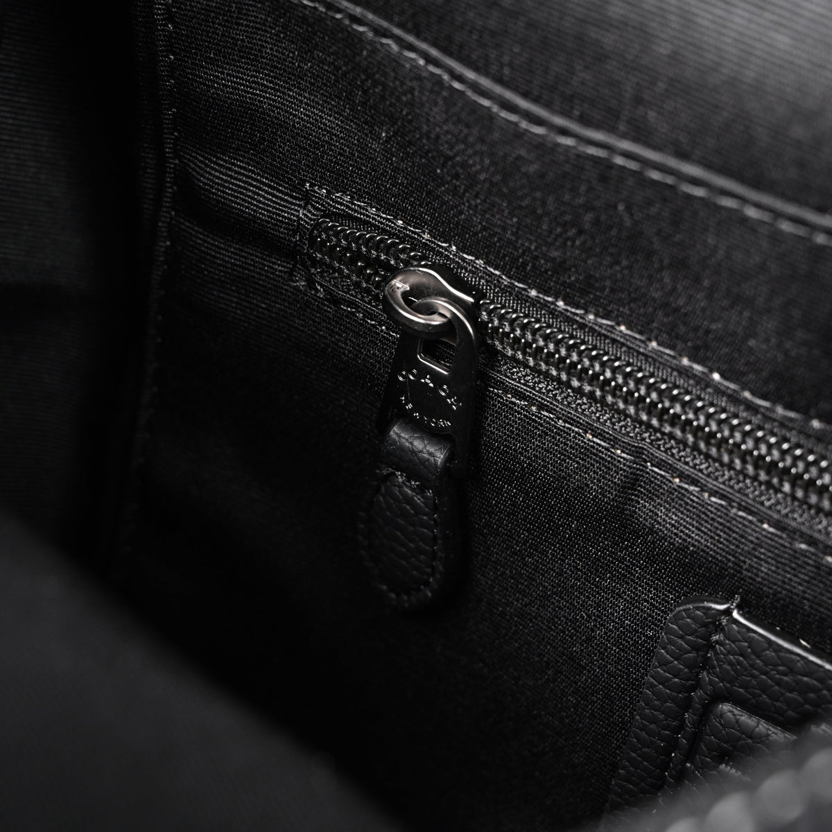 Coach Ch Sprint Backpack – Signature Canvas & Leather - Black / Grey Monogram product image 6, provided for visual reference