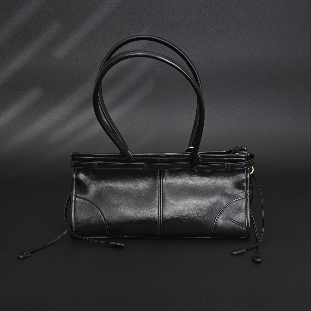 Prada Cleo Black Patent Leather Shoulder Bag with Gold Hardware product image 7, provided for visual reference and product