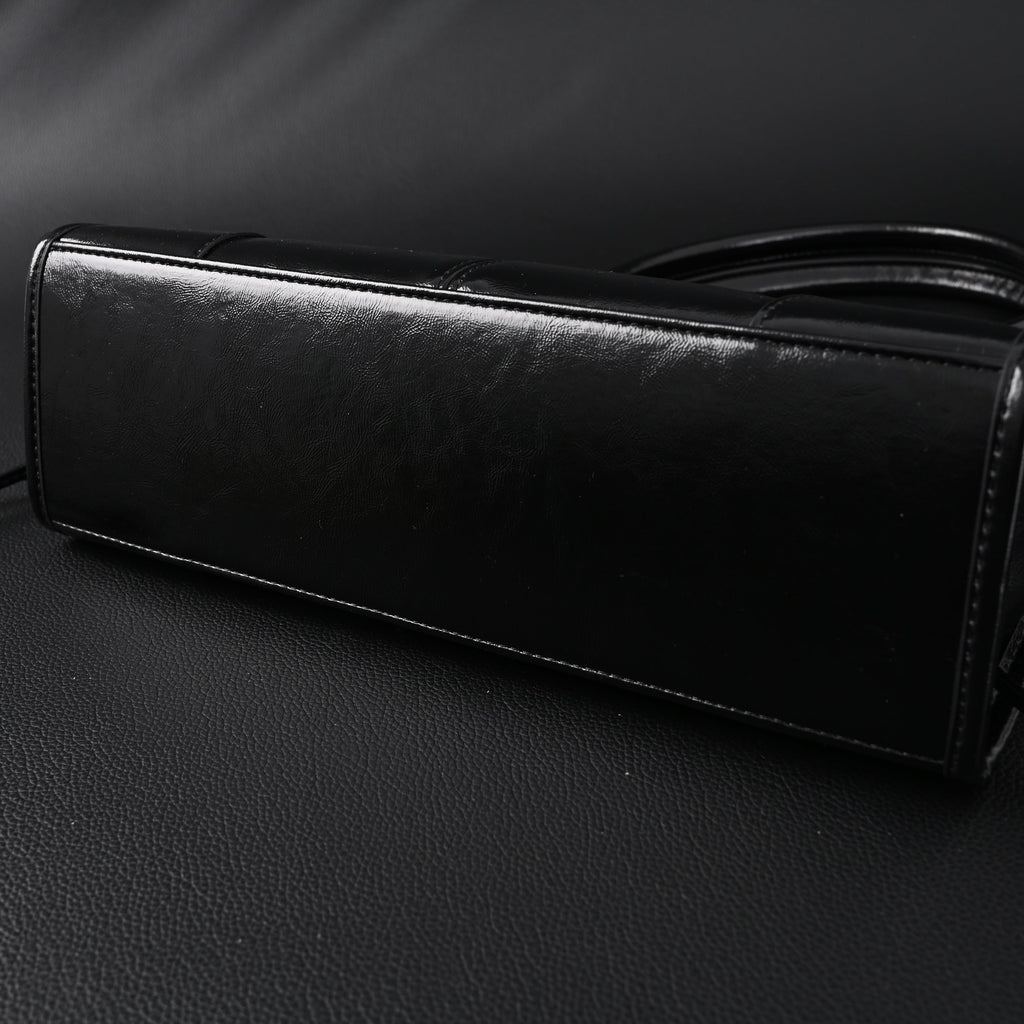 Prada Cleo Black Patent Leather Shoulder Bag with Gold Hardware product image 10, provided for visual reference and product