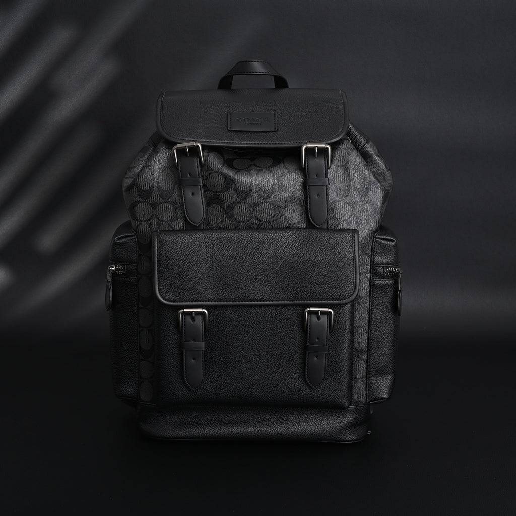 Coach Men Leather Backpack – Black Signature Canvas product image 17, provided for visual reference and product detail review