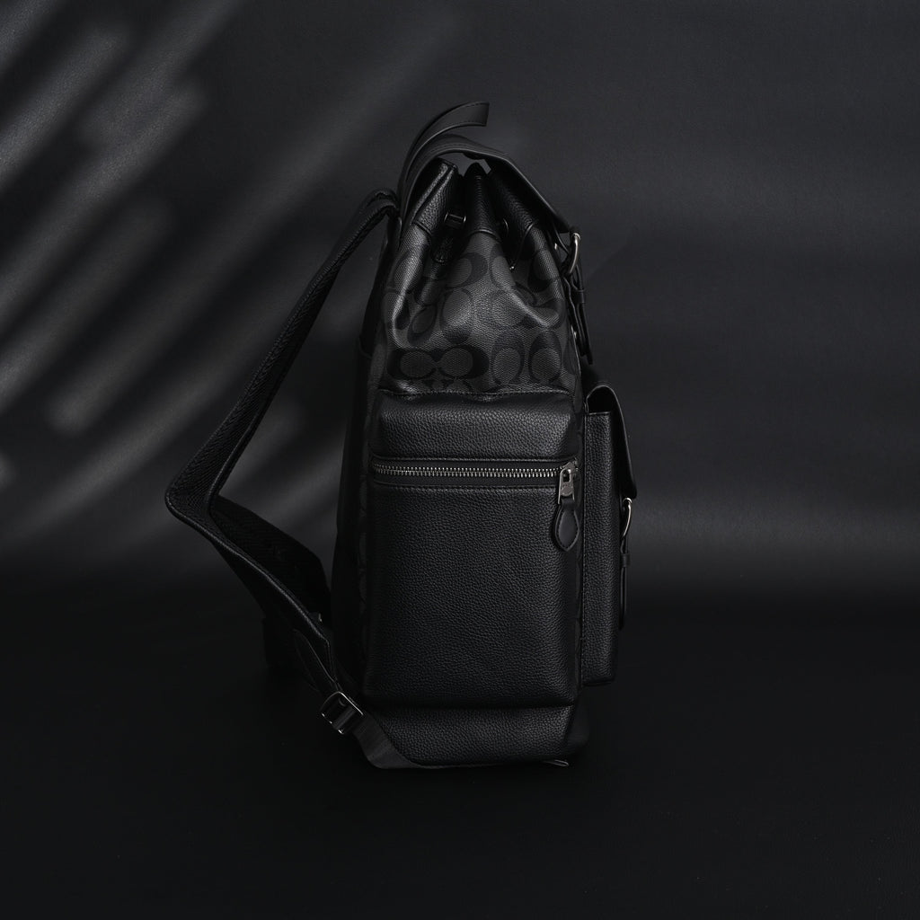 Coach Men Leather Backpack – Black Signature Canvas product image 19, provided for visual reference and product detail review