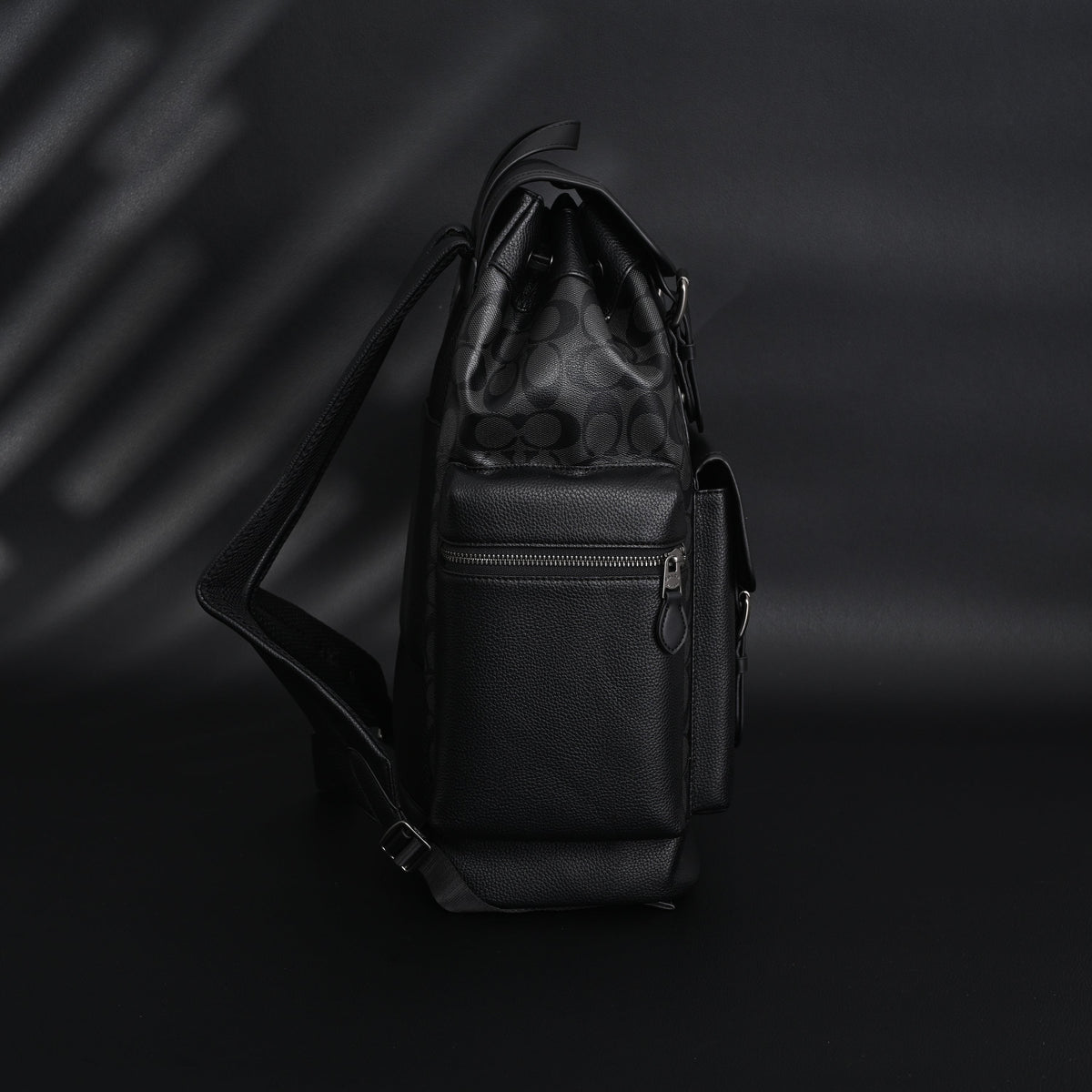 Coach Men Leather Backpack – Black Signature Canvas product image 19, provided for visual reference and product detail review