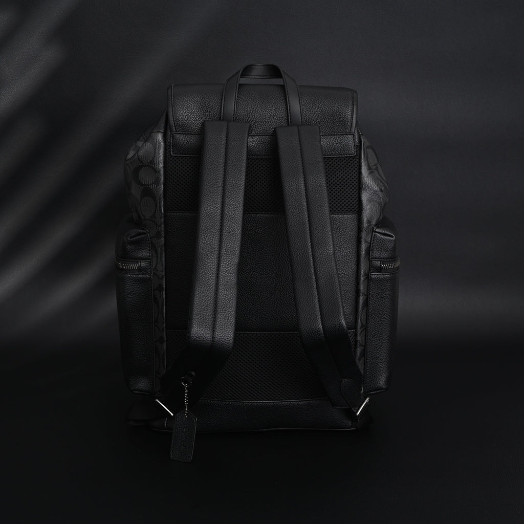 Coach Men Leather Backpack – Black Signature Canvas product image 20, provided for visual reference and product detail review