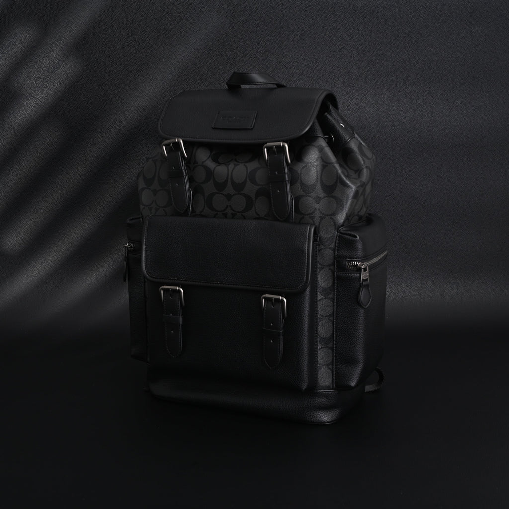 Coach Men Leather Backpack – Black Signature Canvas product image 21, provided for visual reference and product detail review