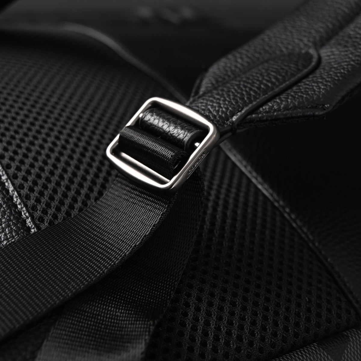 Coach Men Leather Backpack – Black Signature Canvas product image 13, provided for visual reference and product detail review