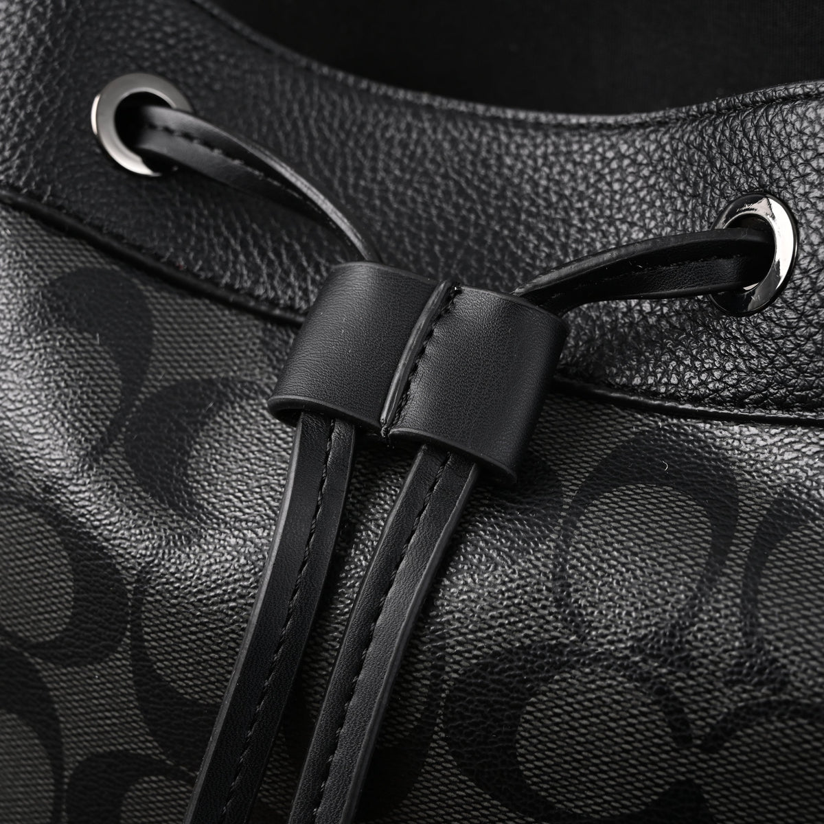 Coach Men Leather Backpack – Black Signature Canvas product image 12, provided for visual reference and product detail review