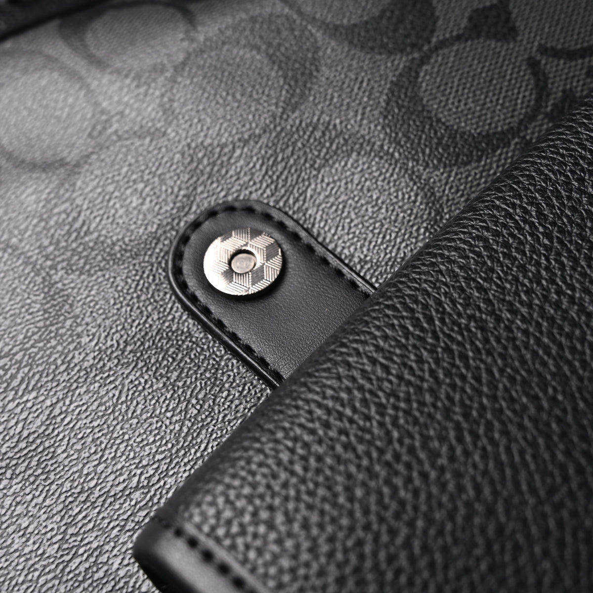 Coach Men Leather Backpack – Black Signature Canvas product image 5, provided for visual reference and product detail review