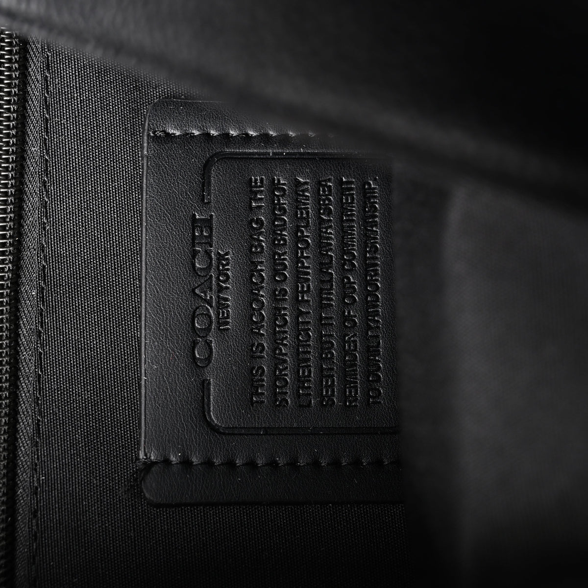 Coach Men Leather Backpack – Black Signature Canvas product image 14, provided for visual reference and product detail review