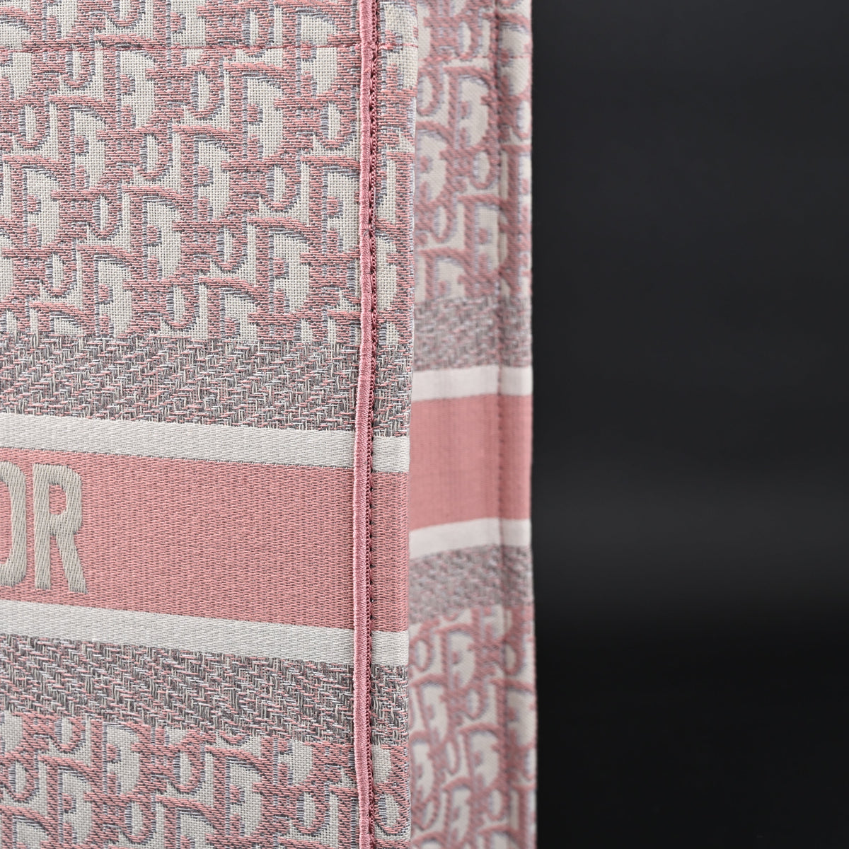 Christian Dior Large Book Tote – Pink Oblique Embroidery product image 6, provided for visual reference and product detail