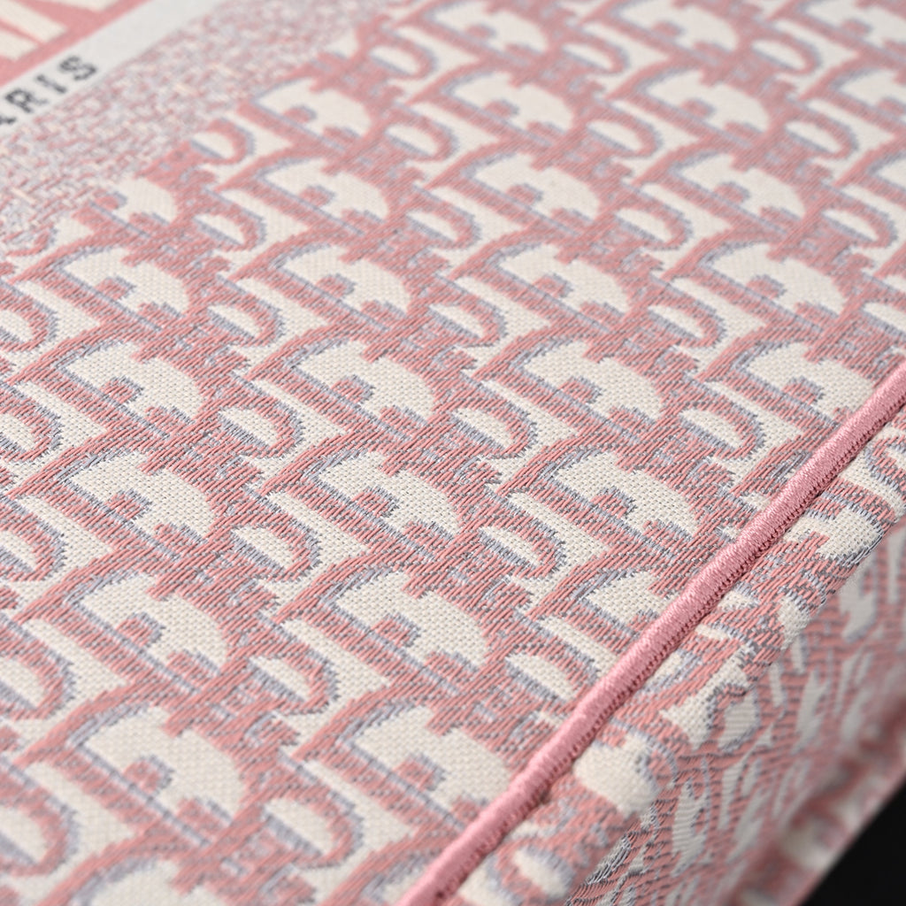 Christian Dior Large Book Tote – Pink Oblique Embroidery product image 8, provided for visual reference and product detail