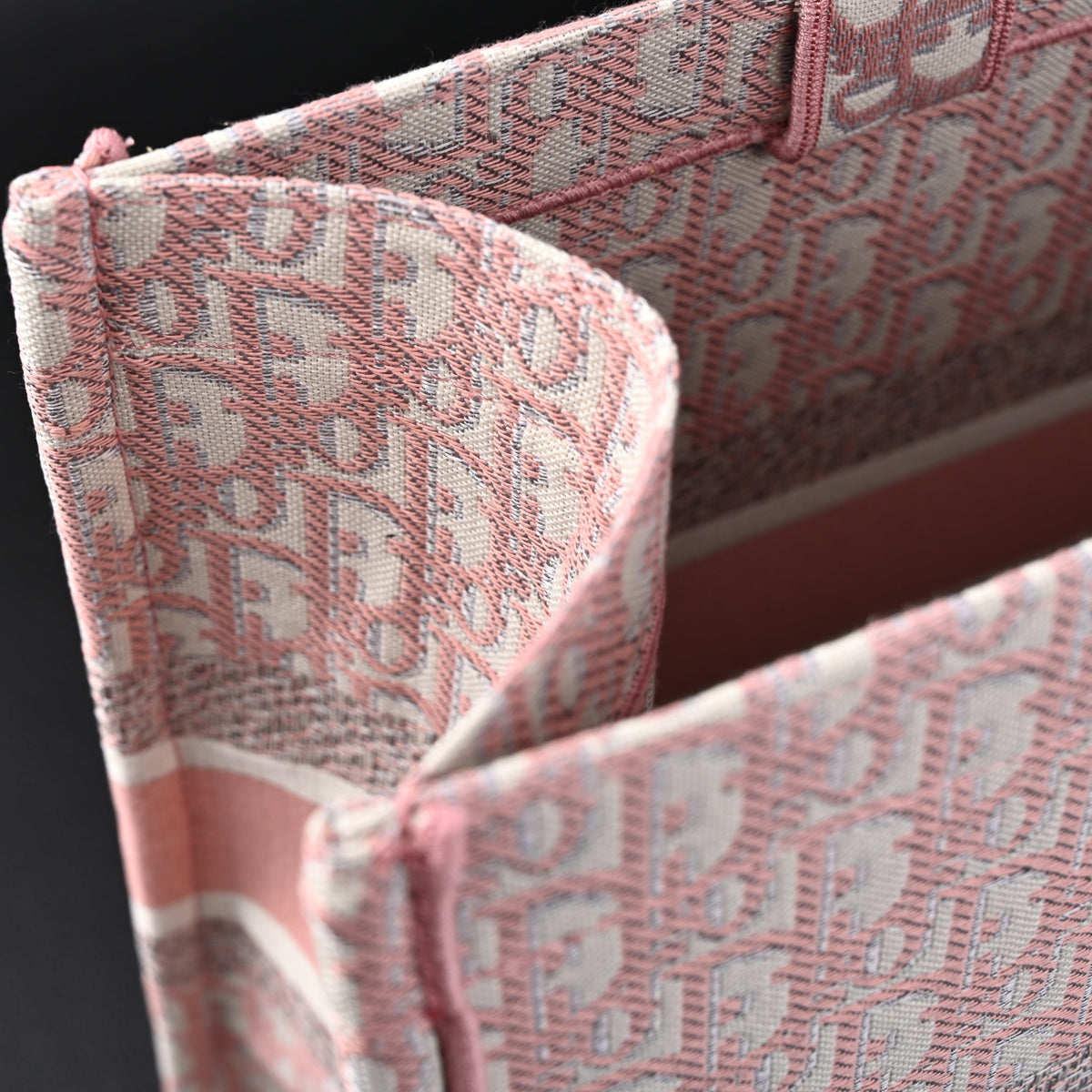 Christian Dior Large Book Tote – Pink Oblique Embroidery product image 10, provided for visual reference and product detail