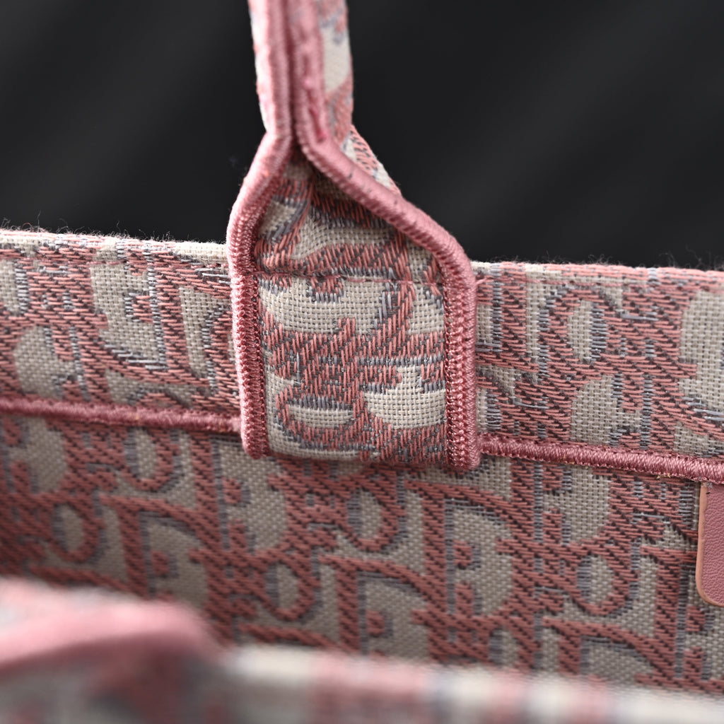 Christian Dior Large Book Tote – Pink Oblique Embroidery product image 11, provided for visual reference and product detail