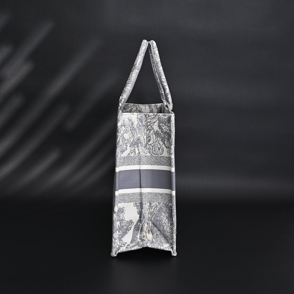 Christian Dior Large Book Tote – Toile De Jouy Embroidery - Classic Grey product image 16, provided for visual reference and