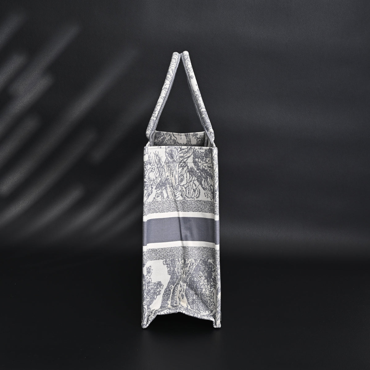 Christian Dior Large Book Tote – Toile De Jouy Embroidery - Classic Grey product image 3, provided for visual reference and
