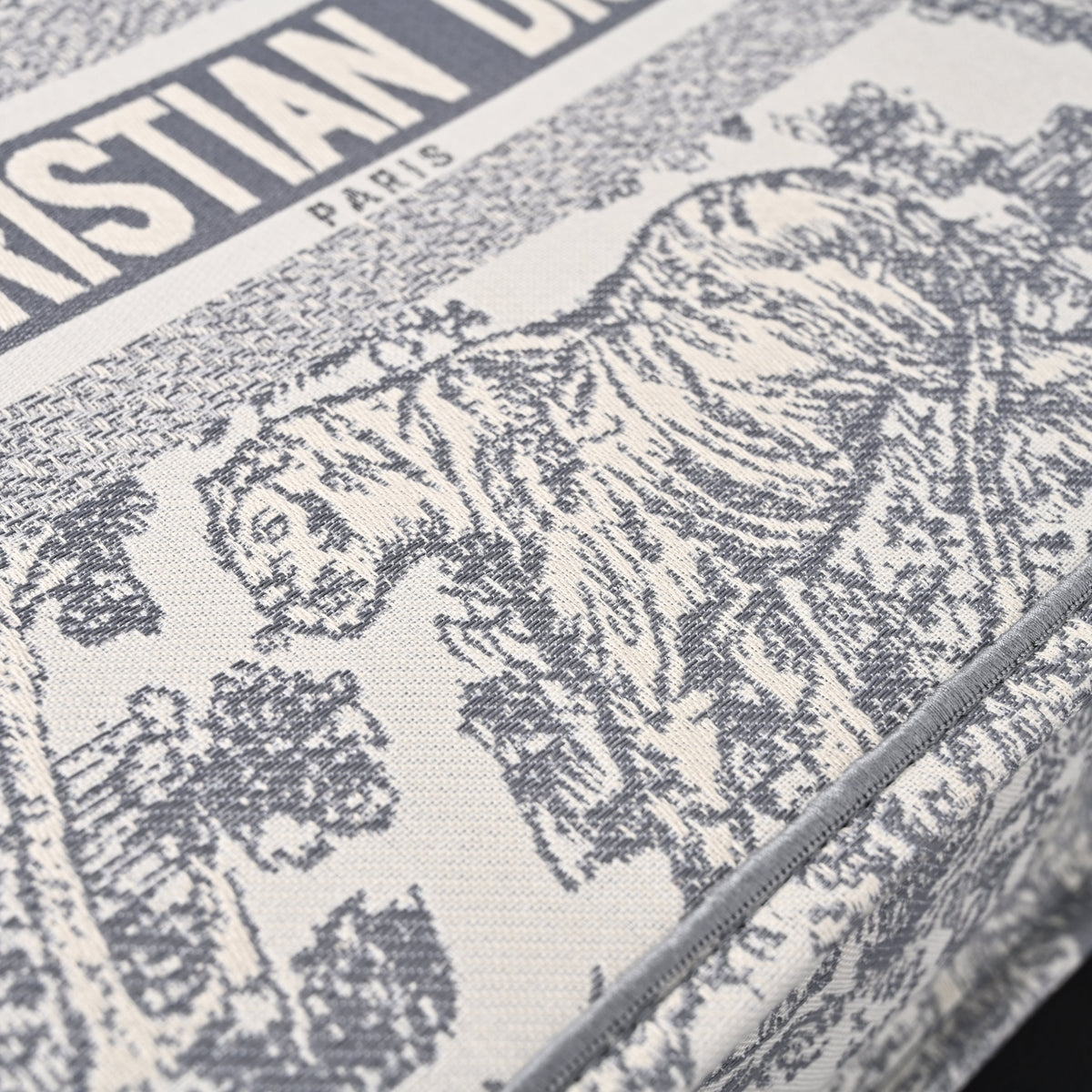 Christian Dior Large Book Tote – Toile De Jouy Embroidery - Classic Grey product image 8, provided for visual reference and