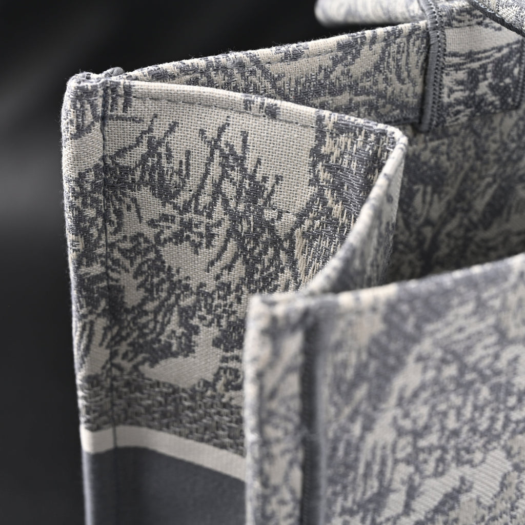 Christian Dior Large Book Tote – Toile De Jouy Embroidery - Classic Grey product image 10, provided for visual reference and