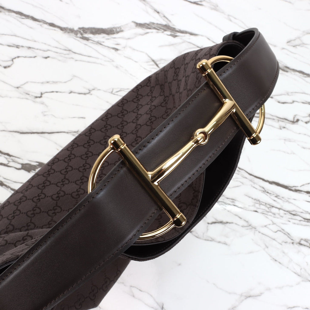 Gucci Beatrix Tote Brown and Dark Brown Original GG Canvas product image 4, provided for visual reference and product detail