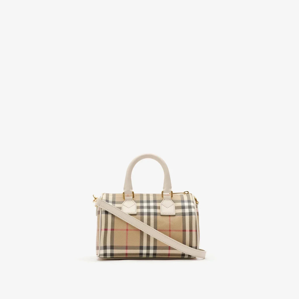 Burberry Mini Check Bowling Bag product image 4, provided for visual reference and product detail review