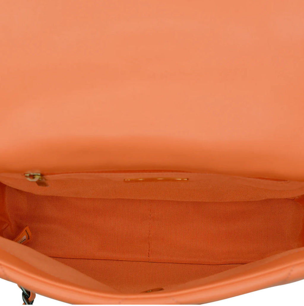 Chanel 19 Flap Bag Orange product image 6, provided for visual reference and product detail review