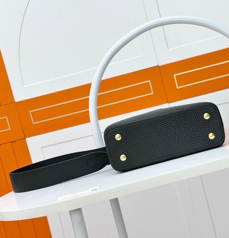 LV Capucines Mini Black Handbag product image 5, provided for visual reference and product detail review