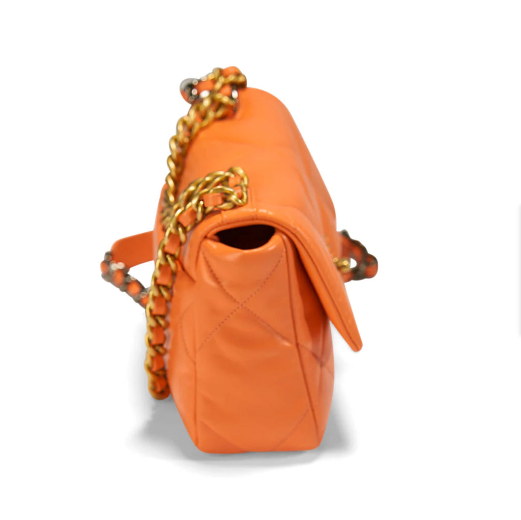 Chanel 19 Flap Bag Orange product image 2, provided for visual reference and product detail review