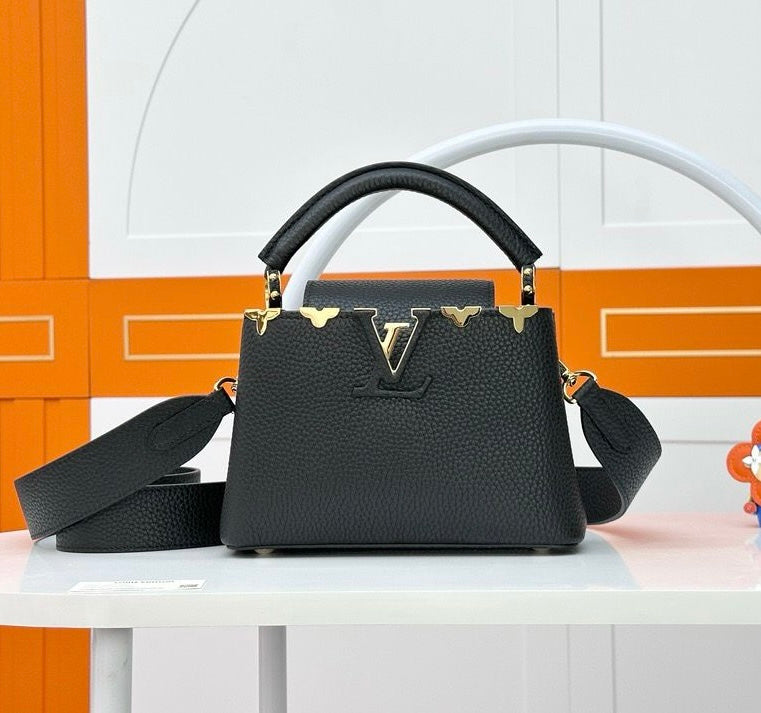 LV Capucines Mini Black Handbag product image 2, provided for visual reference and product detail review
