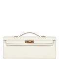Hermès Kelly Cut Mushroom Swift Gold Hardware Clutch product image 1, provided for visual reference and product detail review