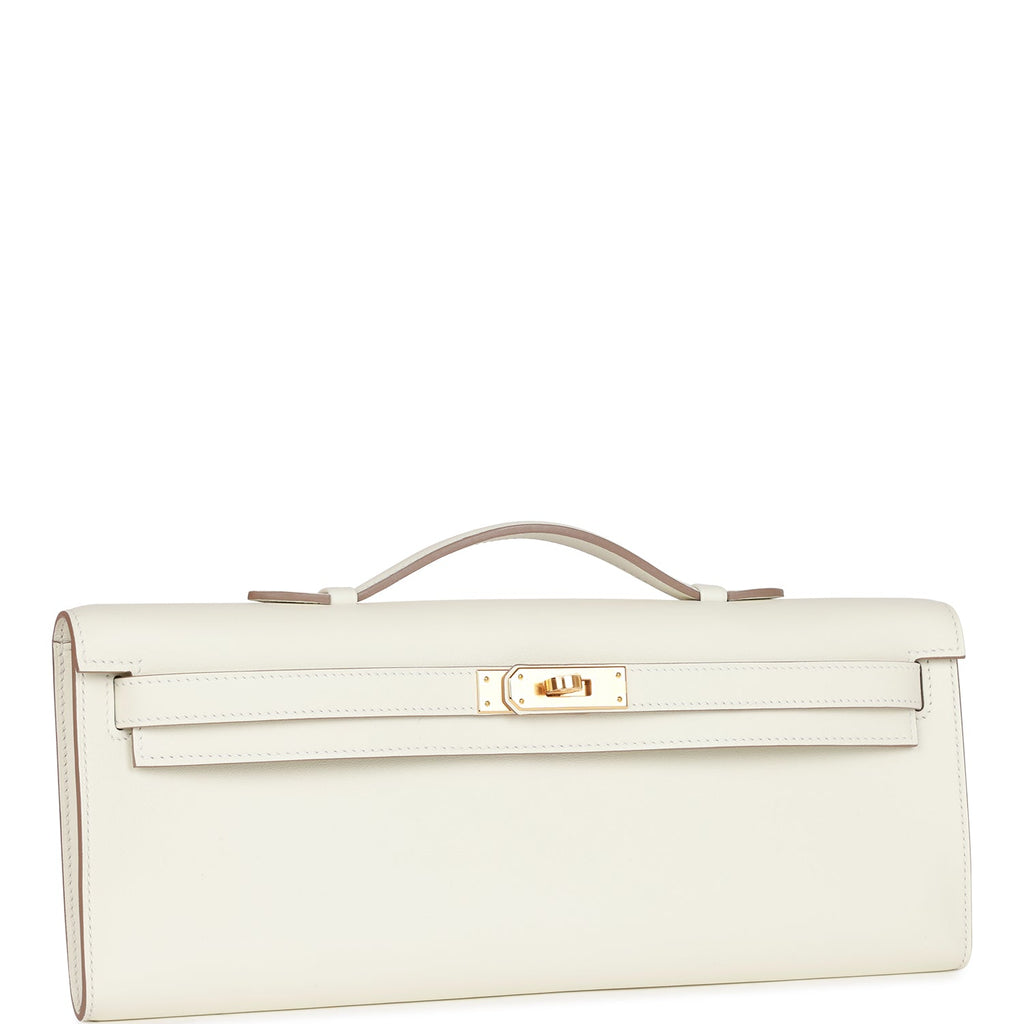 Hermès Kelly Cut Mushroom Swift Gold Hardware Clutch product image 3, provided for visual reference and product detail review